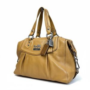 Coach Mustard Yellow Leather Satchel
